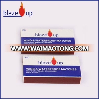 New design water and wind-proof match/safety match/wooden match stick grill matches,Factory supply